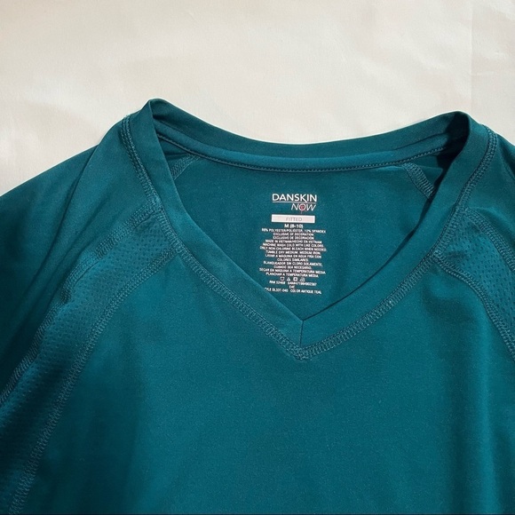 Danskin Now SZ Medium 8-10 Green Blue Activewear - Picture 9 of 14